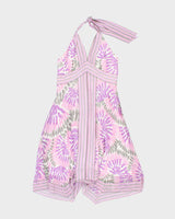 Vintage BCBG Maxazria Silk Halter Dress - M