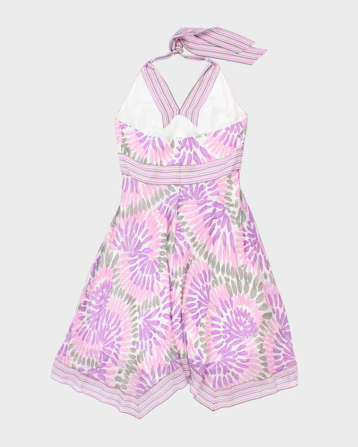 Vintage BCBG Maxazria Silk Halter Dress - M