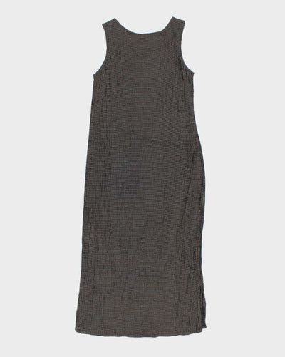 Vintage 90s Dressing Clio Checked Maxi Dress - S