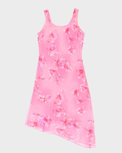 Vintage 90s Jessica Floral Scoop Back Dress - M