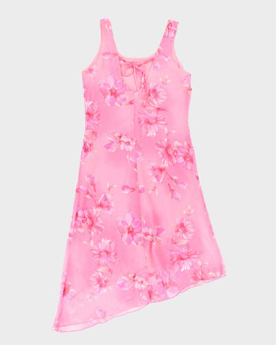 Vintage 90s Jessica Floral Scoop Back Dress - M