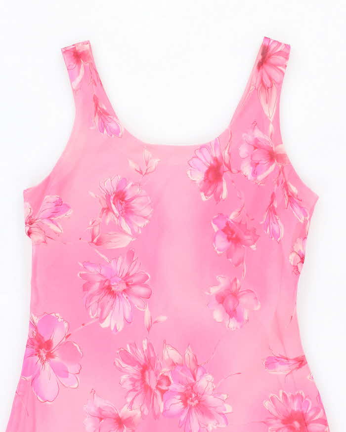 Vintage 90s Jessica Floral Scoop Back Dress - M