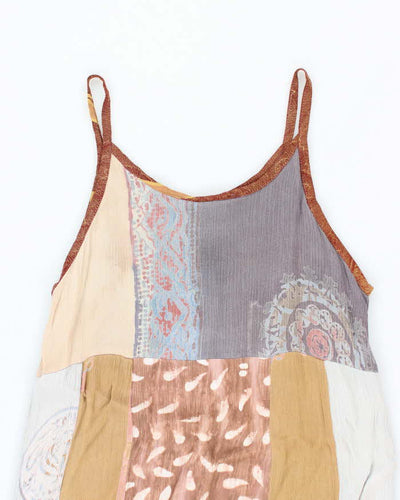 Vintage 00s Arti Facts Pattern Maxi Dress - M