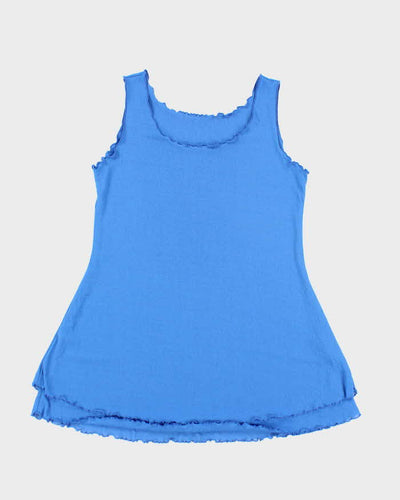 Vintage 90s Rapz Mesh Lettuce Hem Dress - M