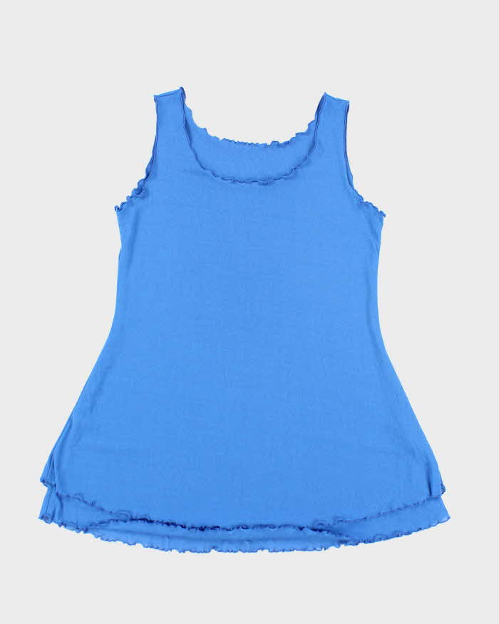 Vintage 90s Rapz Mesh Lettuce Hem Dress - M