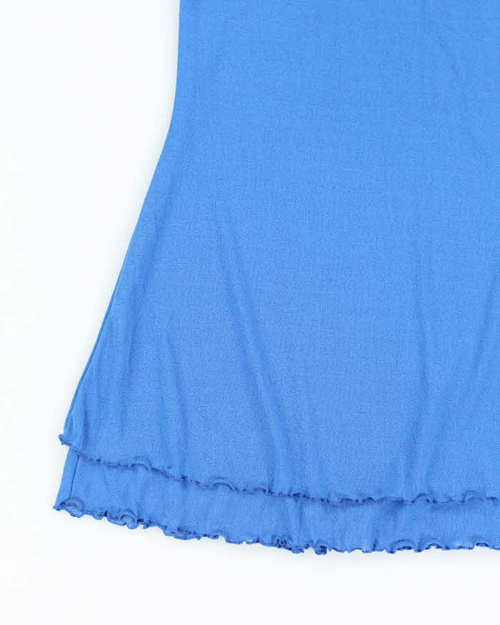 Vintage 90s Rapz Mesh Lettuce Hem Dress - M