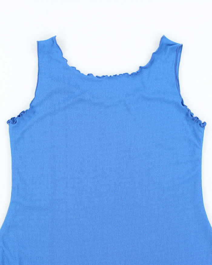 Vintage 90s Rapz Mesh Lettuce Hem Dress - M