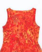 Vintage 90s Alyn Paige Mesh Floral Dress - M