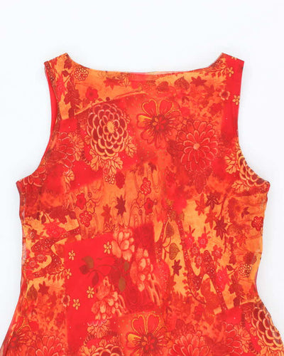Vintage 90s Alyn Paige Mesh Floral Dress - M