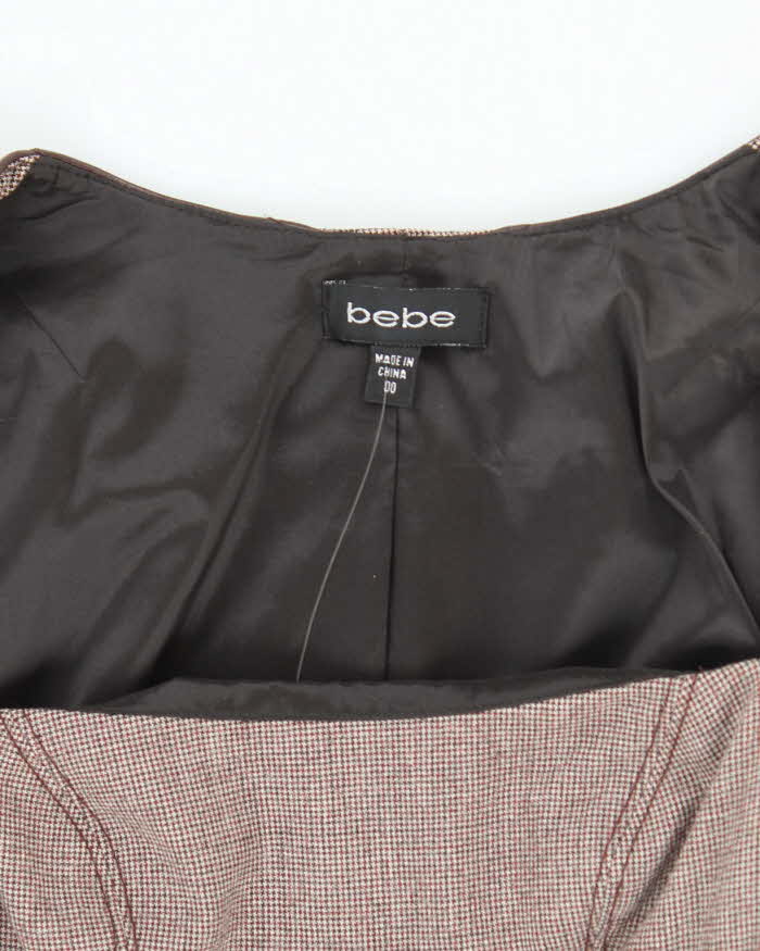 Vintage Y2k 00s Bebe Wool Blend Dress - XS