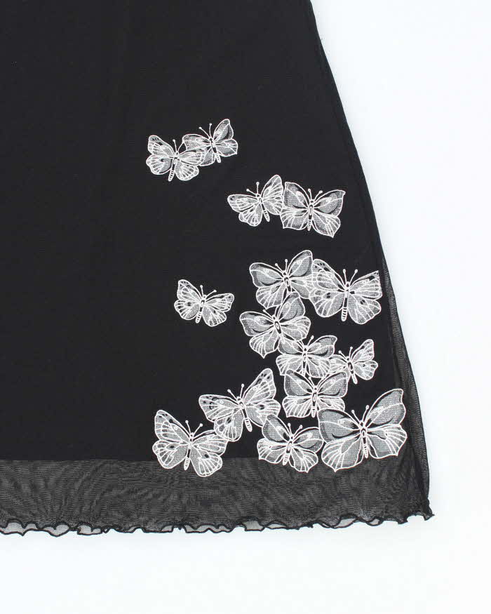 Vintage M Collection Mesh Butterfly Dress - S