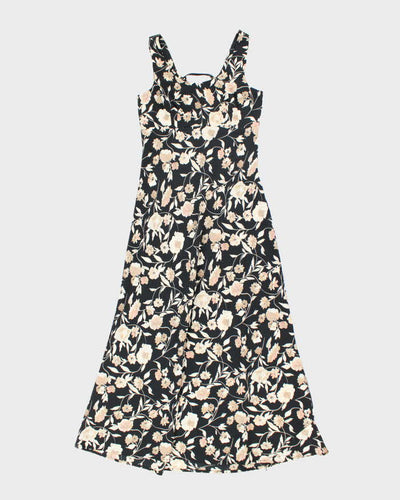Vintage 90s Jay Jacobs Floral Lace-Up Dress - S
