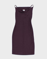 Vintage Y2k 00s Together Purple Cowl Neck Dress - S