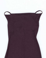 Vintage Y2k 00s Together Purple Cowl Neck Dress - S