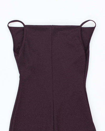Vintage Y2k 00s Together Purple Cowl Neck Dress - S