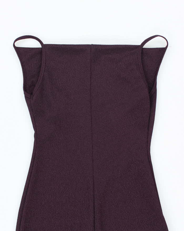 Vintage Y2k 00s Together Purple Cowl Neck Dress - S