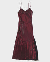Vintage 90s Rose Iridescent Maxi Dress - S