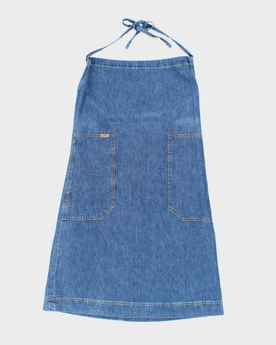 Vintage 90s Diesel Denim Halter Neck Dress - M