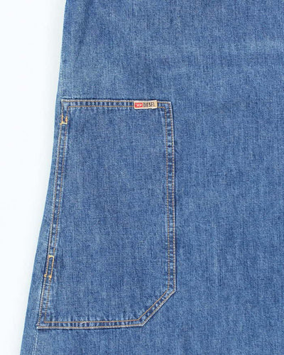 Vintage 90s Diesel Denim Halter Neck Dress - M