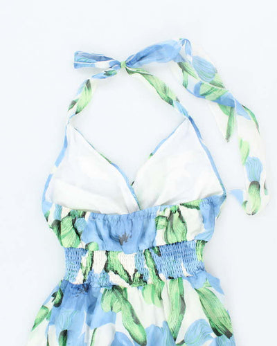 Vintage Y2k 00s Jasmine London Floral Halter Dress - S