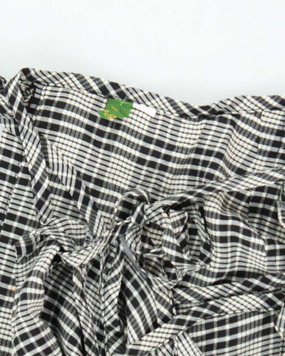 Vintage Hama-sta Checked Wrap Dress - S