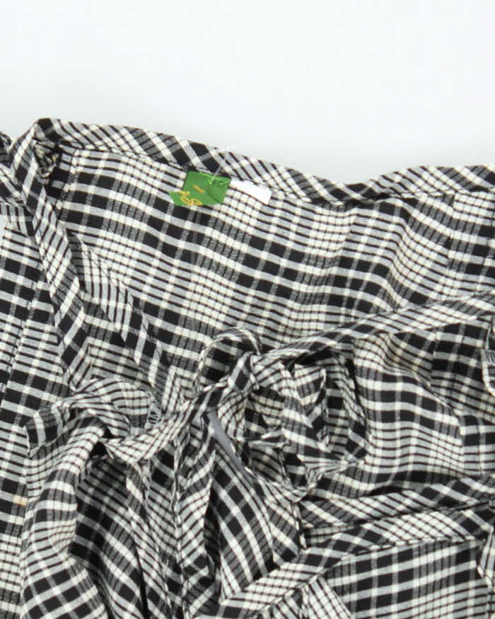 Vintage Hama-sta Checked Wrap Dress - S