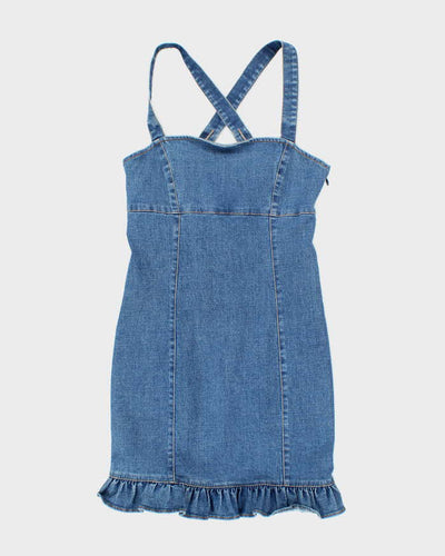 Vintage Y2k 00s Denim Mini Dress - XS