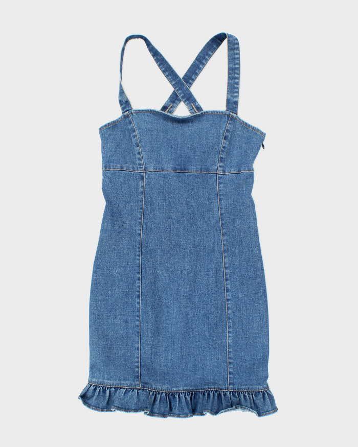 Vintage Y2k 00s Denim Mini Dress - XS