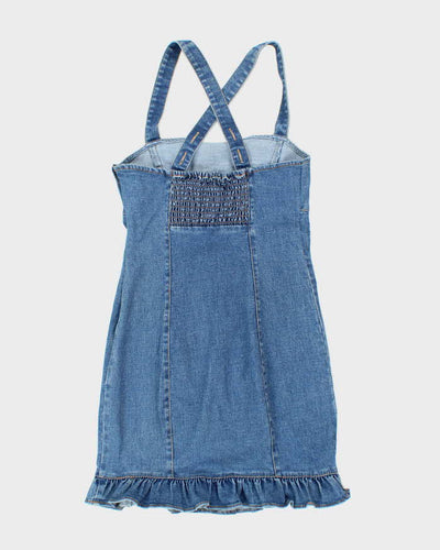 Vintage Y2k 00s Denim Mini Dress - XS
