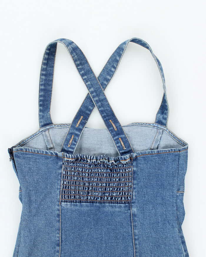 Vintage Y2k 00s Denim Mini Dress - XS