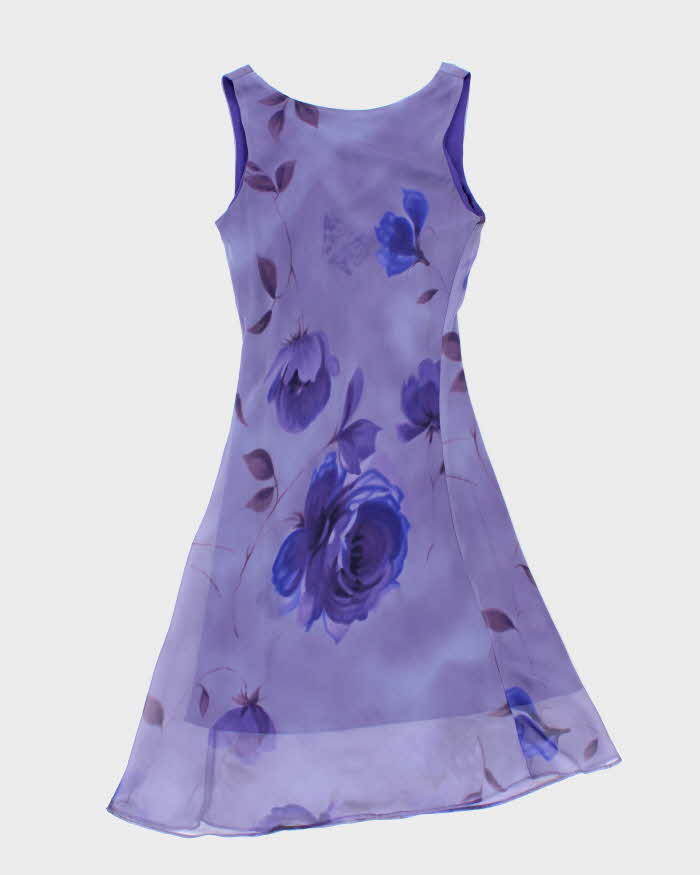 Vintage 90s Alyn Paige Floral Dress - XS