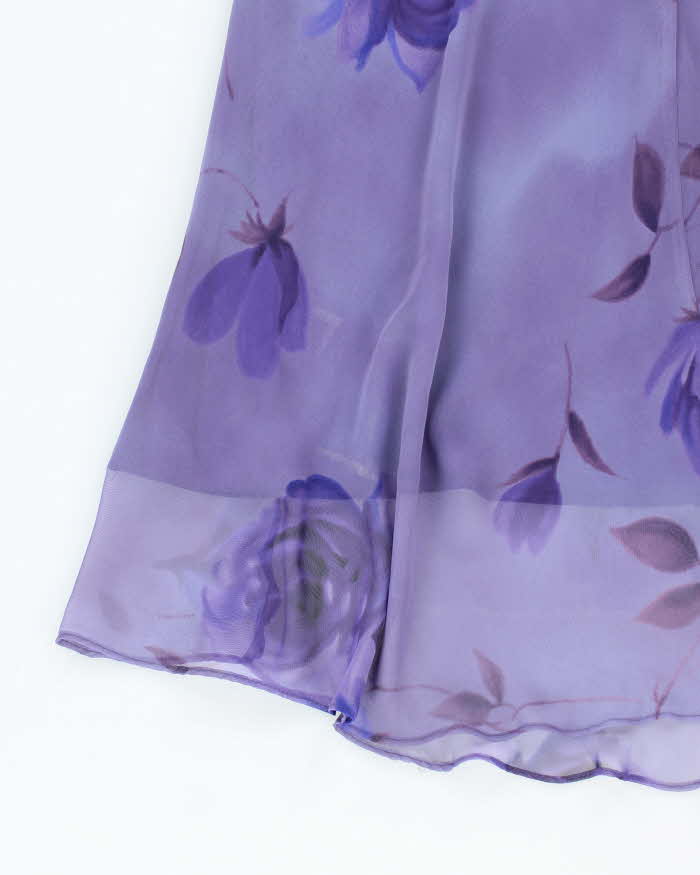 Vintage 90s Alyn Paige Floral Dress - XS