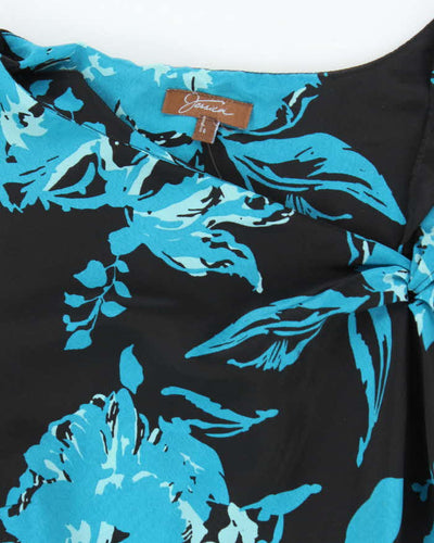 Vintage 90s Jessica Floral Midi Dress - S