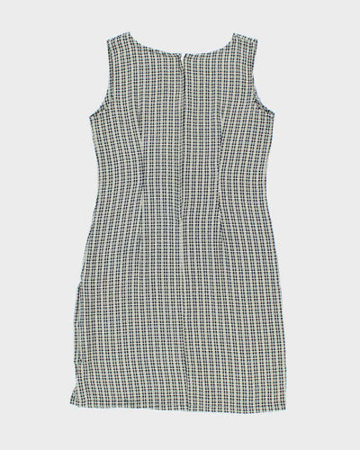 Vintage 90s Trends Checked Midi Dress - M