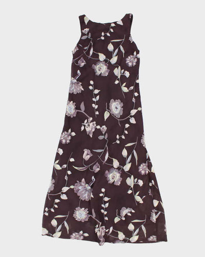 Vintage 90s All That Jazz Floral Maxi Dress - S