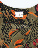 Vintage 90s Jessica Floral Maxi Dress - L