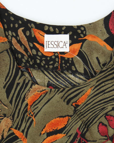 Vintage 90s Jessica Floral Maxi Dress - L
