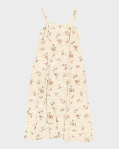 Vintage 90s Margareta Floral Maxi Dress - S