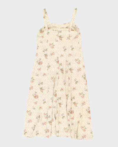 Vintage 90s Margareta Floral Maxi Dress - S