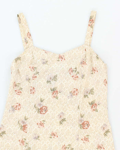 Vintage 90s Margareta Floral Maxi Dress - S