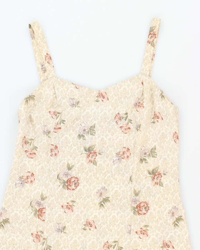 Vintage 90s Margareta Floral Maxi Dress - S