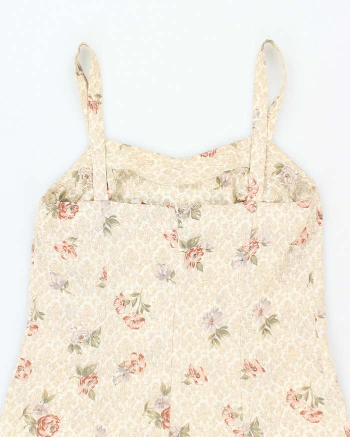 Vintage 90s Margareta Floral Maxi Dress - S