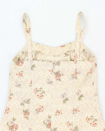 Vintage 90s Margareta Floral Maxi Dress - S
