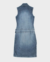 Vintage Y2k 00s Anne . X Zip-Up Denim Dress - S