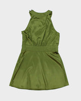 Vintage Y2k 00s Le Chateau Satin Dress - S