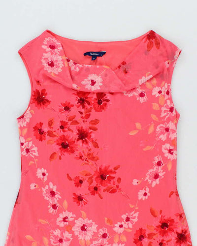 Vintage 90s Reitmans Floral Cowl Neck Dress - M