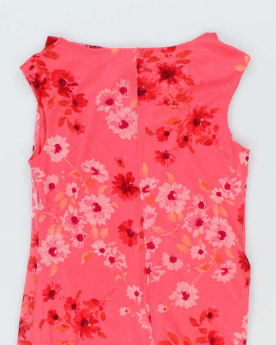 Vintage 90s Reitmans Floral Cowl Neck Dress - M