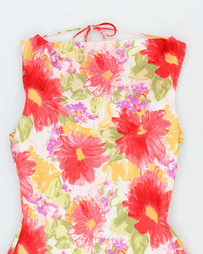 Vintage 90s Lori Ann Cowl Neck Dress - S
