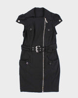 Vintage Y2k 00s Cargo Zip-Up Dress - S