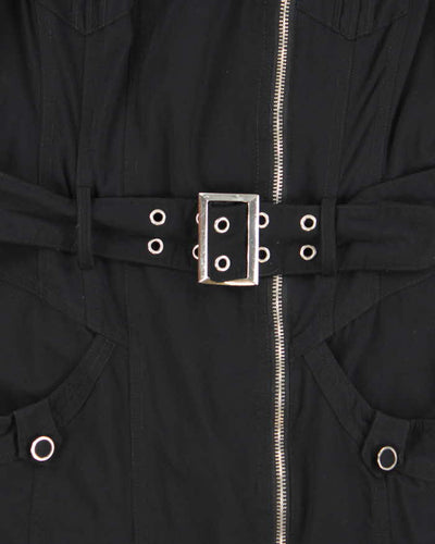 Vintage Y2k 00s Cargo Zip-Up Dress - S